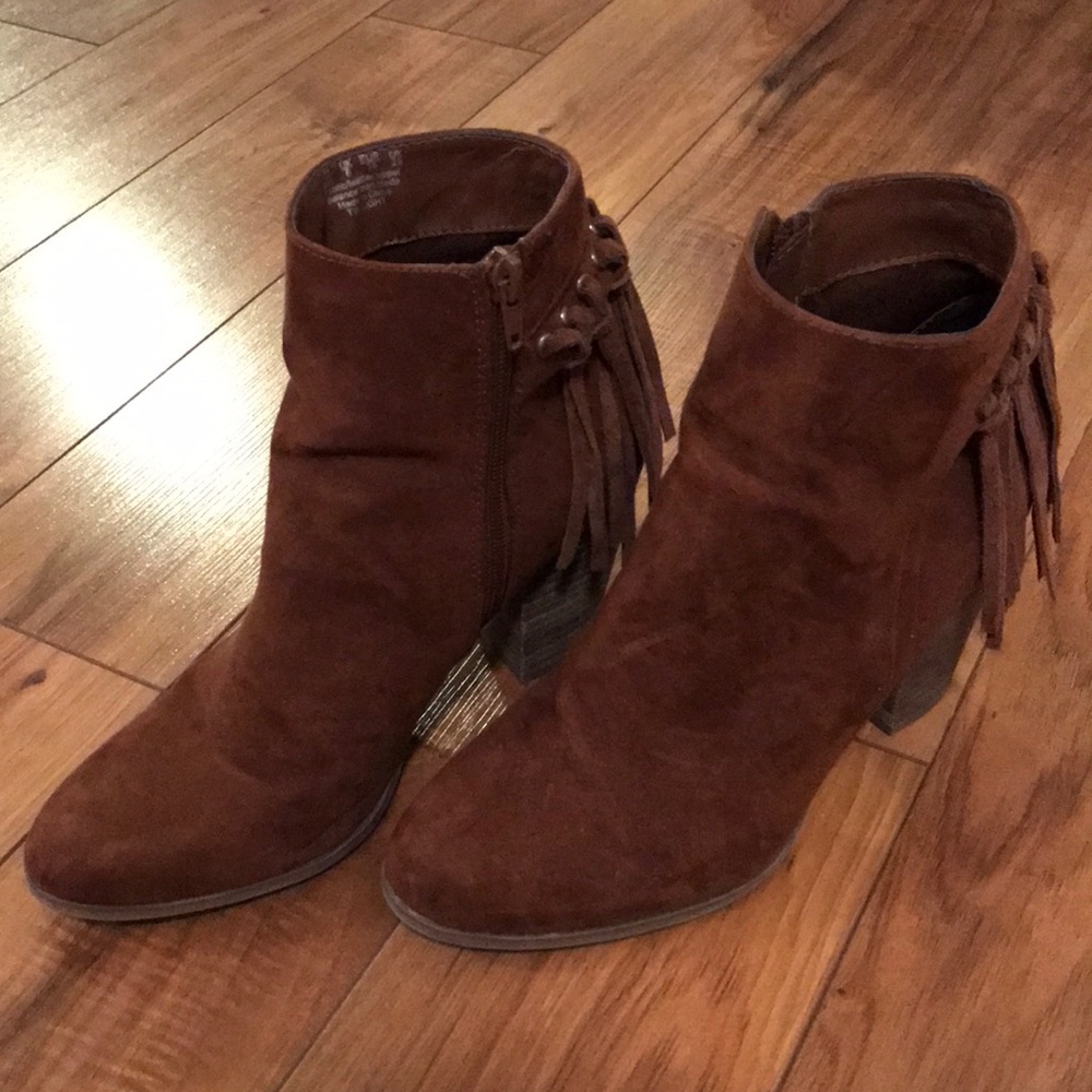 Suede booties